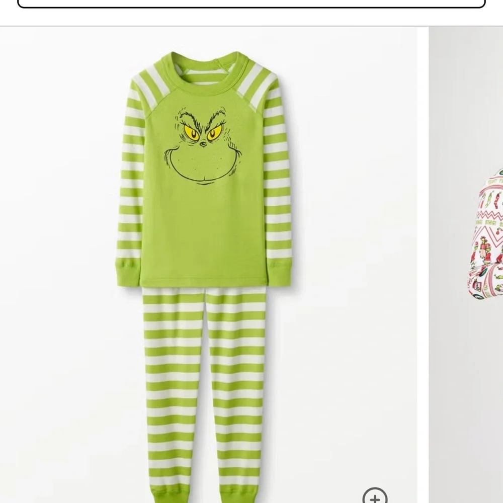 HANNAH ANDERSSON Grinch 100% Organic cotton Pajamas